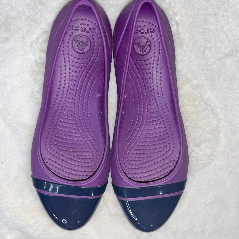 Purple Crocs Dress Shoe